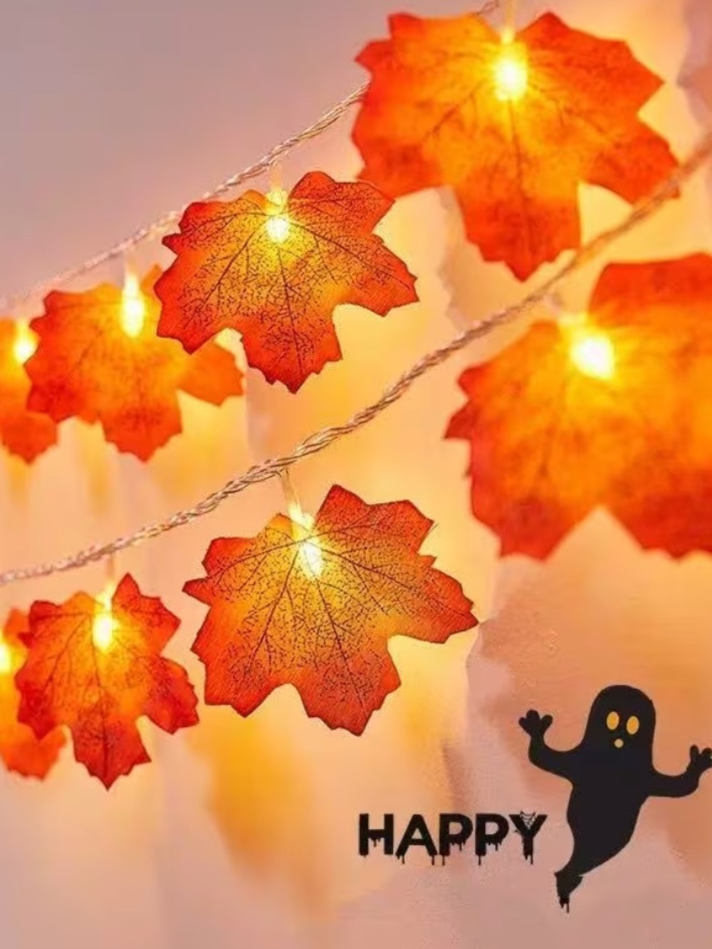 Maple Leaf String LED Lights NIP 🍁 - Picture 7 of 11